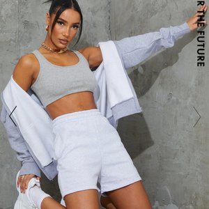 Grey Sweat Pocket Shorts